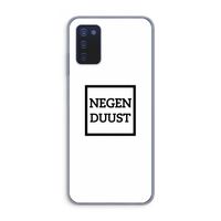 Negenduust vierkant: Samsung Galaxy A03s Transparant Hoesje