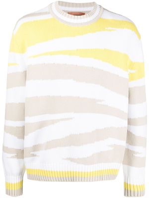 Missoni pull à motif zébré - Blanc