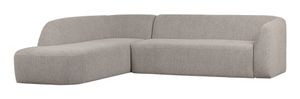 BePureHome Hoekbank 'Sloping' Links, kleur Off White Melange