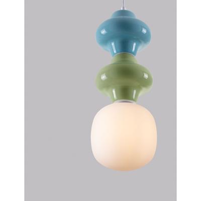 Lyora HanglampClio M groen en blauw keramiek - 9009116