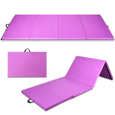 Zachte Opvouwbare Vloermat 240 x 116 x 5 CM Fitnessmat Gymnastiekmat met Handgrepen en Klittenband Sportmat voor Kinderen