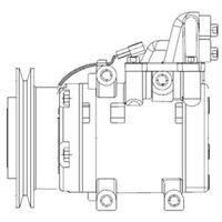 Delphi Diesel Airco compressor CS20524 - thumbnail