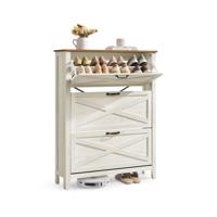 LIRY Collectie -Schoenenkast met kleppen in landelijke stijl