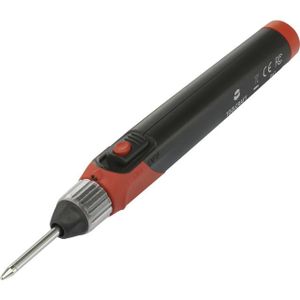 Toolcraft TO-6326118 soldeerbout Batterijsoldeerbout 600 °C Zwart, Rood