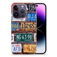 Apple iPhone 14 Pro | Siliconen hoesje | met foto Kentekenplaten