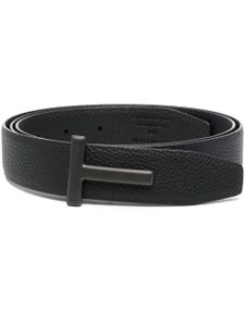 TOM FORD ceinture en cuir à boucle logo - Noir