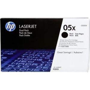 HP Toner CE 505 XD zwart Dubbelpak