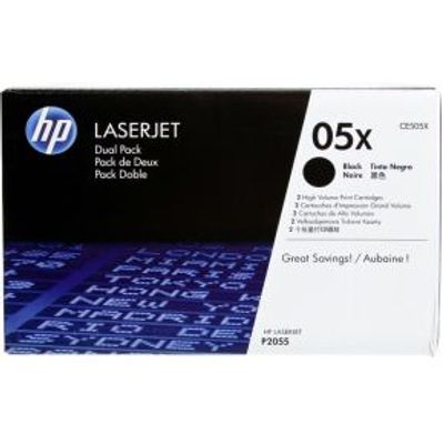 HP Toner CE 505 XD zwart Dubbelpak