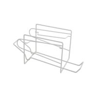 Organiser voor de koelkast Metaltex Wit Aluminium 14 x 33 x 15 cm (6 Onderdelen)