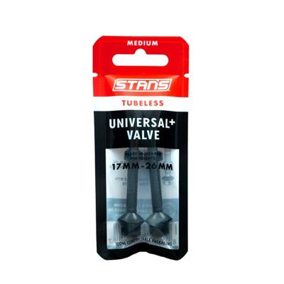 STANS Stan&apos;s tubeless universal+ valves - medium - black