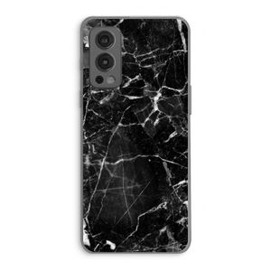 Zwart Marmer 2: OnePlus Nord 2 5G Transparant Hoesje
