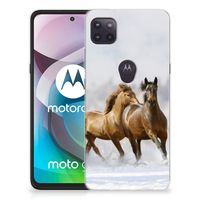 Motorola Moto G 5G TPU Hoesje Paarden