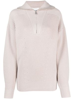 MARANT ÉTOILE pull Benny à col zippé - Tons neutres