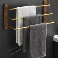 3 Dubbele Handdoekstang | <50 cm | Metaal | Zelfstaand
