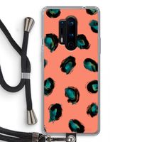 Pink Cheetah: OnePlus 8 Pro Transparant Hoesje met koord