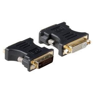 ACT AP1001 kabeladapter/verloopstukje DVI 24+5-pin Zwart