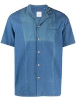 Xacus chemise en seersucker à manches courtes - Bleu