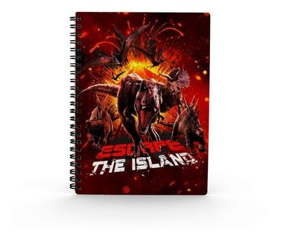 Jurassic World: Escape Lenticular Spiral Notebook