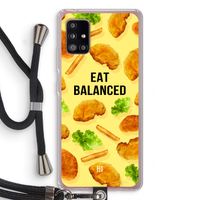 Eat Balanced: Samsung Galaxy A51 5G Transparant Hoesje met koord