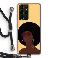 Golden hour: Samsung Galaxy S21 Ultra Transparant Hoesje met koord
