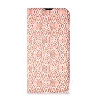 iPhone 14 Hoesje met Magneet Pattern Orange