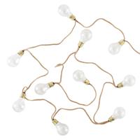 Party verlichting - touw - 10 lichtbollen - 50 leds - warm wit - 815 cm - Feestverlichting