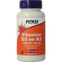 NOW Vitamine D3 1000IE & Vitamine K2