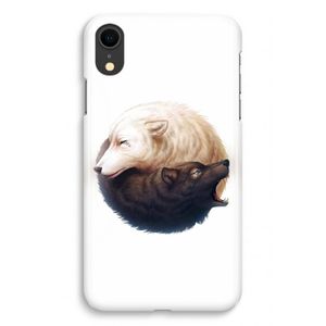 Yin Yang Wolves: iPhone XR Volledig Geprint Hoesje