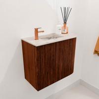 Toiletmeubel Mondiaz Joya Dlux | 51.6 cm | Meubelkleur Ruby | Faye wastafel Nata Wasbak Links | 1 kraangat