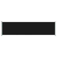 vidaXL Tuinscherm uittrekbaar 600x160 cm zwart - thumbnail