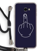 F**k U: Samsung Galaxy J4 Plus Transparant Hoesje met koord