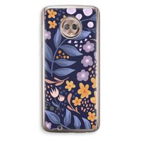 Flowers with blue leaves: Motorola Moto G6 Transparant Hoesje