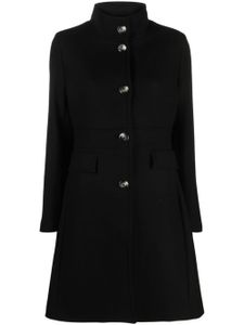 Herno manteau en laine à simple boutonnage - Noir