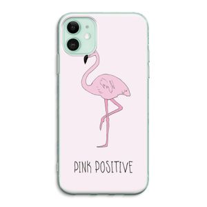 Pink positive: iPhone 11 Transparant Hoesje