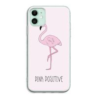 Pink positive: iPhone 11 Transparant Hoesje