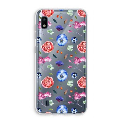 Bloemetjes: Samsung Galaxy A10 Transparant Hoesje