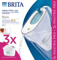 Brita Style Waterfilterkan Blauw + 3 Maxtra Filterpatronen - thumbnail