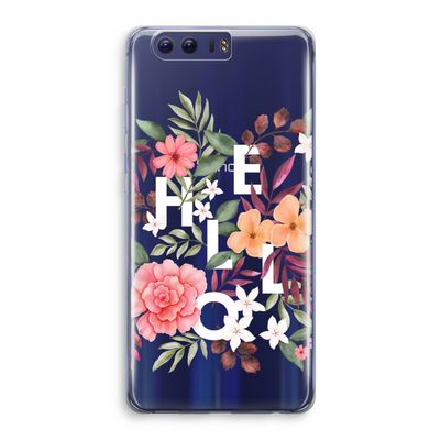 Hello in flowers: Honor 9 Transparant Hoesje