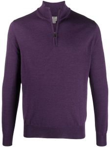 Canali pull à col cheminée zippé - Violet