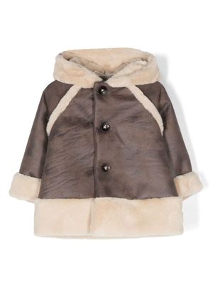 La Stupenderia veste à doublure en polaire - Marron