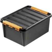 Orthex 3193090 Opbergbox (l x b x h) 50 x 39 x 26 cm Zwart 1 stuk(s)