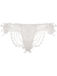 Belle Et Bon Bon string Bisoux en dentelle - Blanc