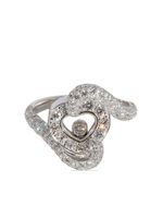 Chopard Pre-Owned bague en or blanc 18ct pavé de diamants - Argent - thumbnail