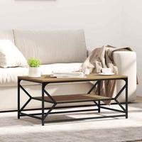 Salontafel artisanaal eikenkleurig 90 x 50 x 40 cm
