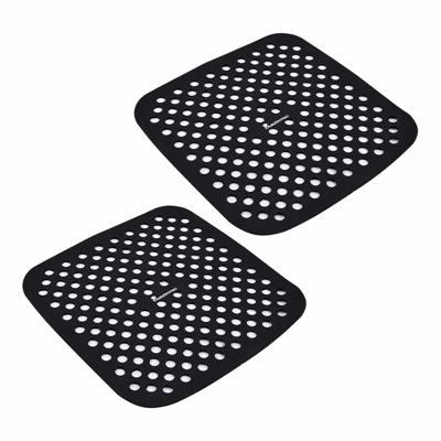Bakplaat Masterpro bgmp-7701 Zwart Siliconen 19 x 19 cm (2 Stuks)