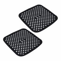 Bakplaat Masterpro bgmp-7701 Zwart Siliconen 19 x 19 cm (2 Stuks)