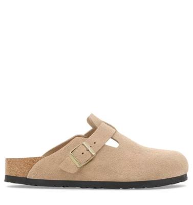 BIRKENSTOCK - Boston | suede sand castle Suede Unisex