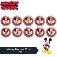 Bal - Voordeelverpakking - Mickey Mouse - 23 cm - 10 stuks