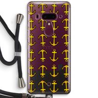 Musketon Anchor: HTC U12+ Transparant Hoesje met koord