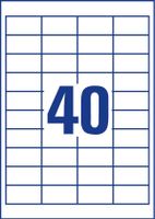 Avery 3657 etiket Rechthoek Permanent Wit 4000 stuk(s) - thumbnail